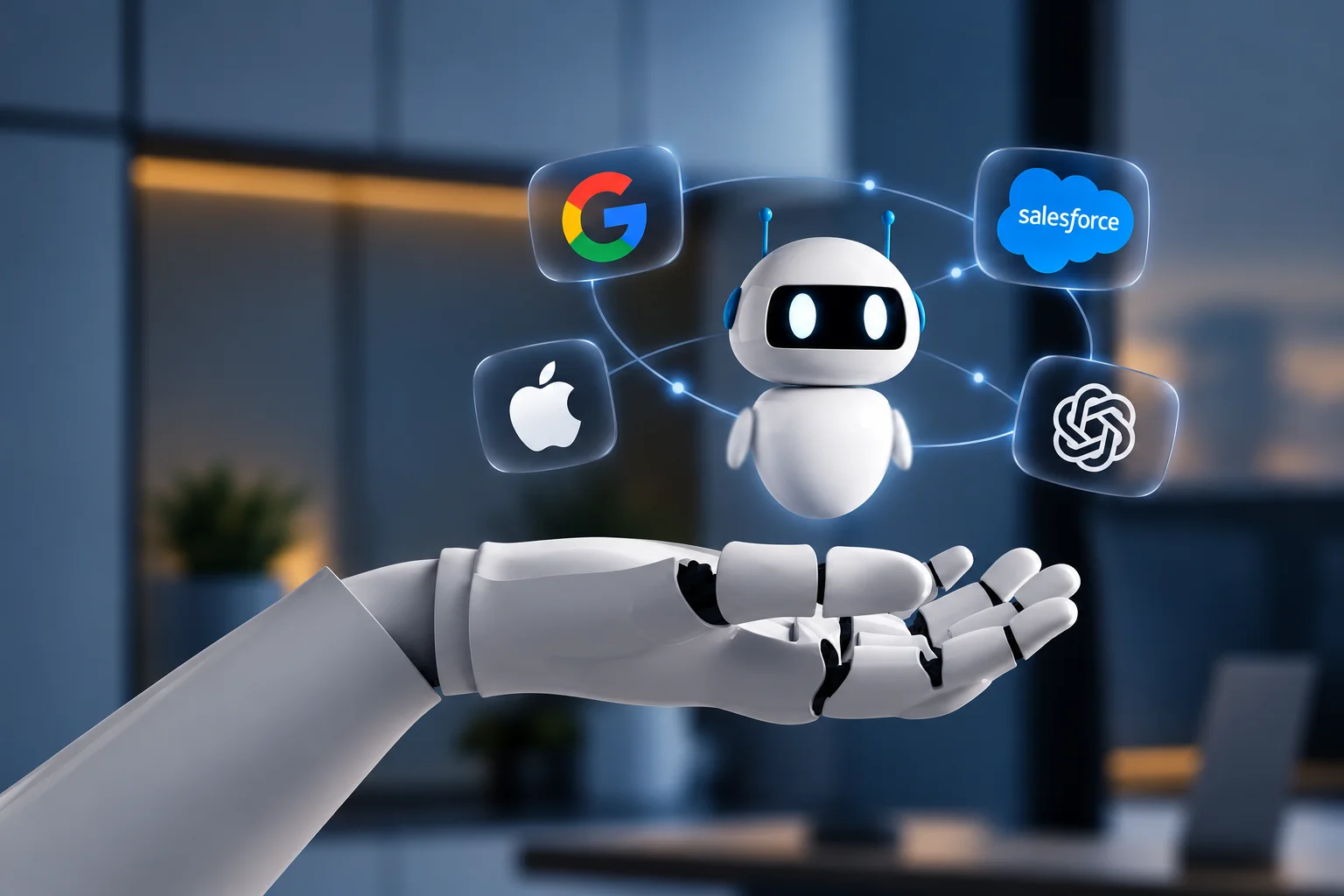 AI agents for business: Google, Apple, Salesforce and OpenAI