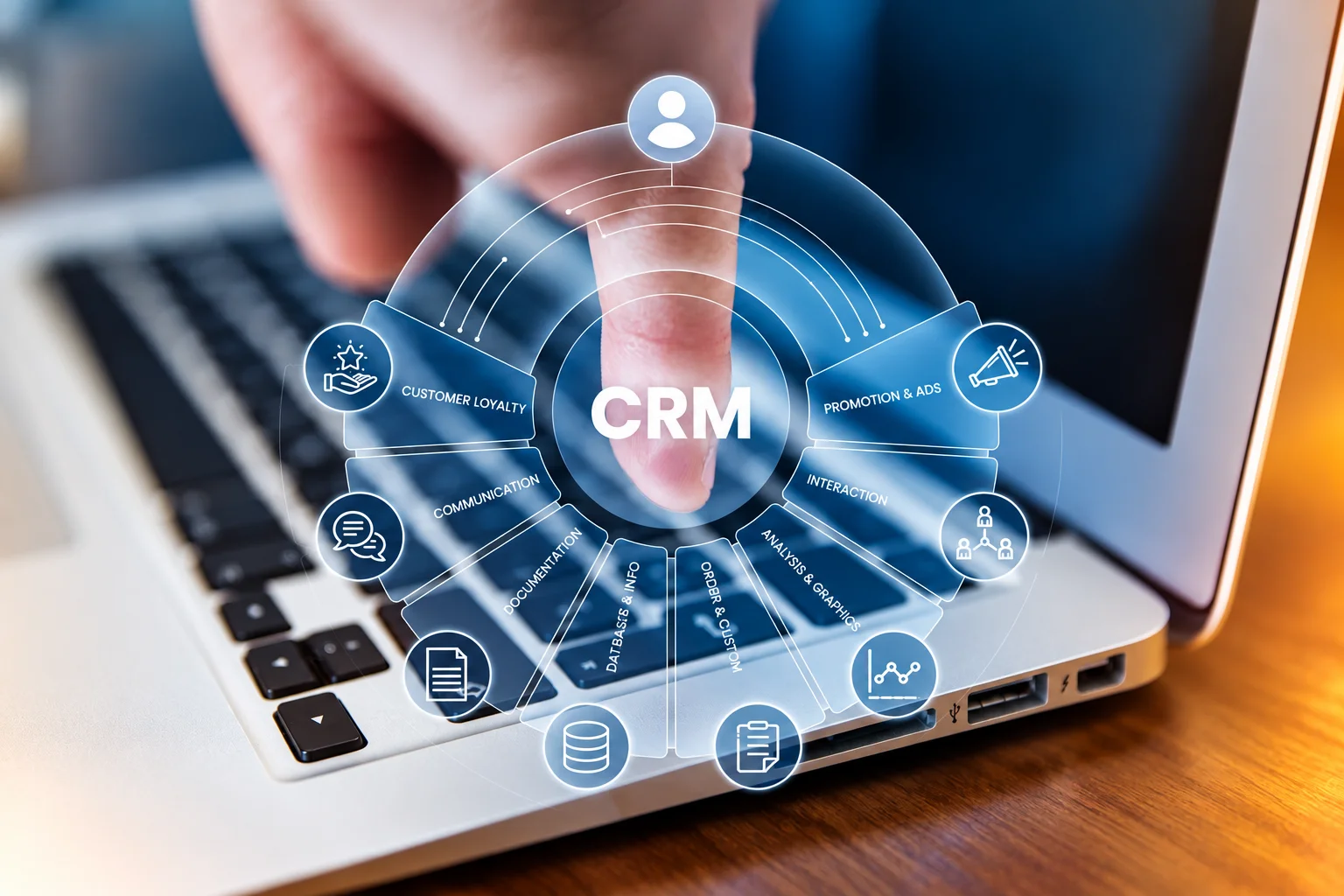 Salesforce CRM dashboard transitioning into a conversational AI interface powered by Salesforce AI agents